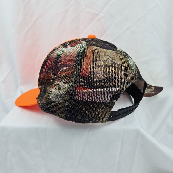RealTree Camo Bright Orange United Rentals Trucker Hat Cap - Picture 8 of 11